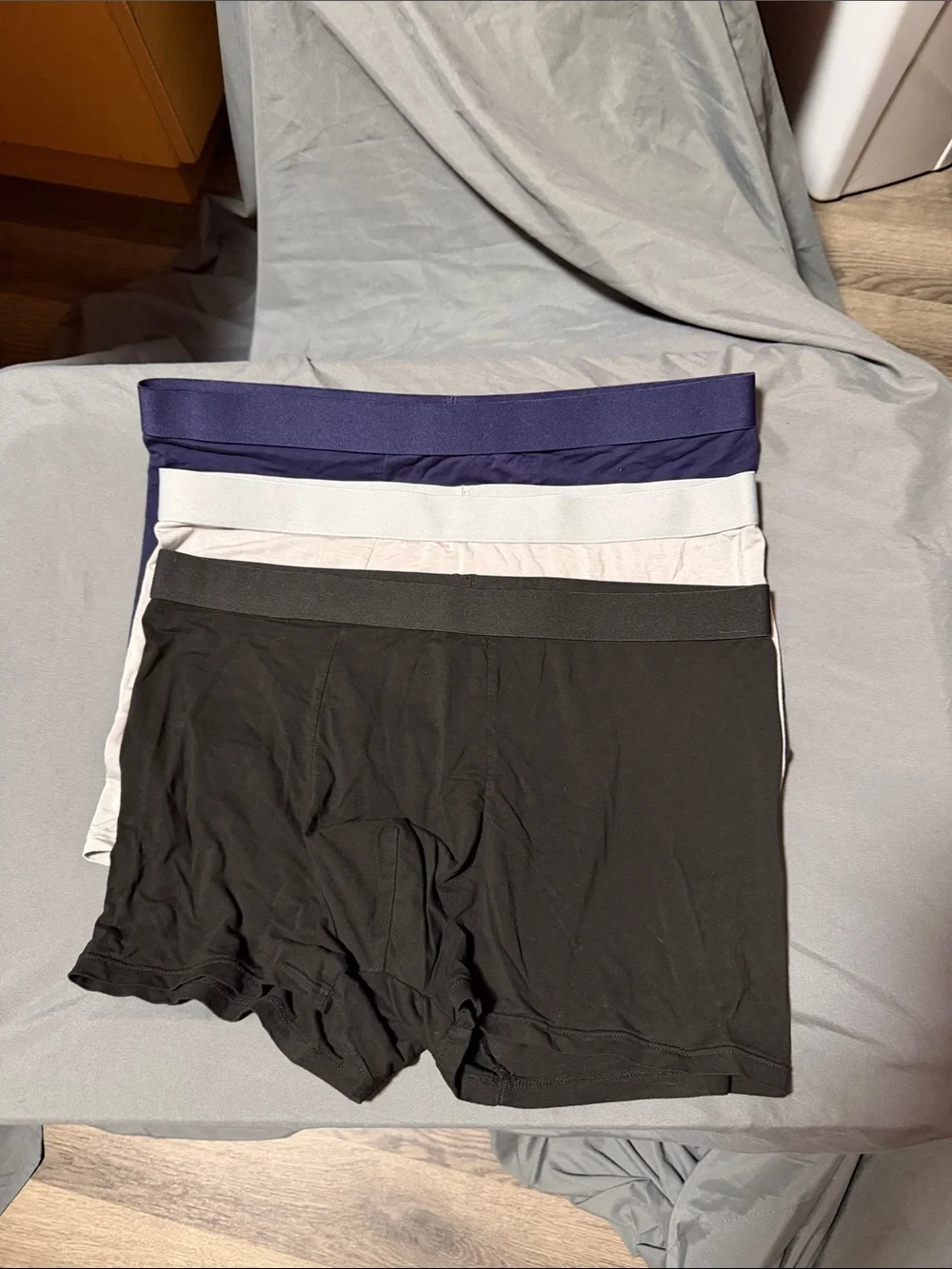 Men's Boxer Briefs Pack - Black, Light Gray, Navy